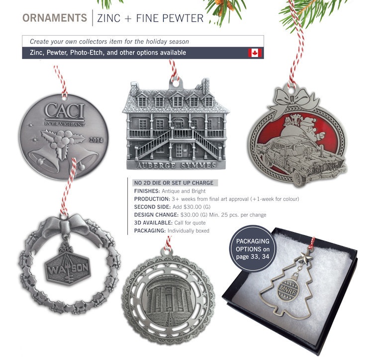 zinc ornaments catalog